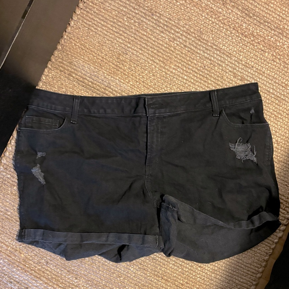 Mid-Rise jean shorts